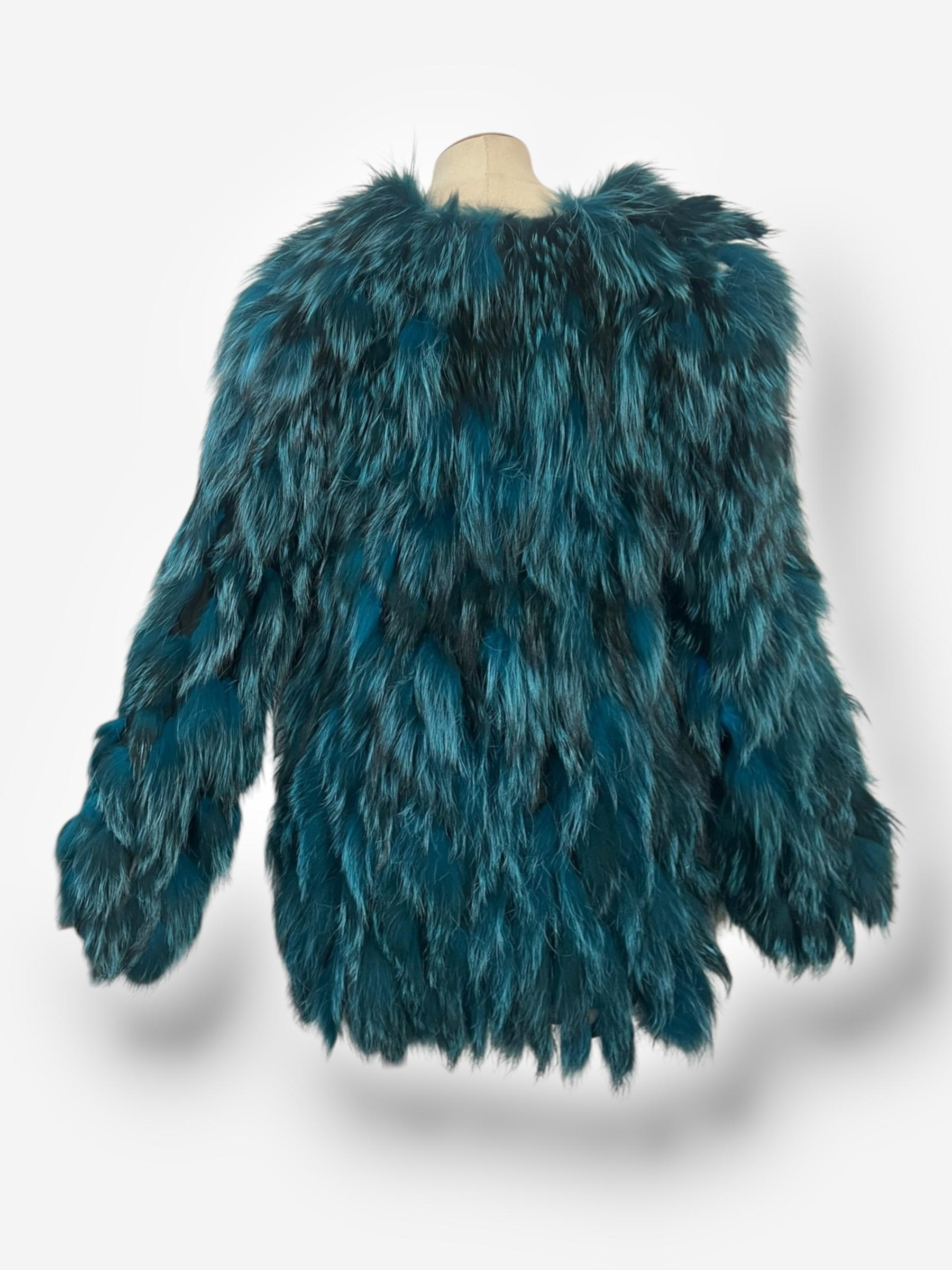 Roberto Cavalli Fall/Winter 2000 Runway Fox Fur Coat For Sale 2