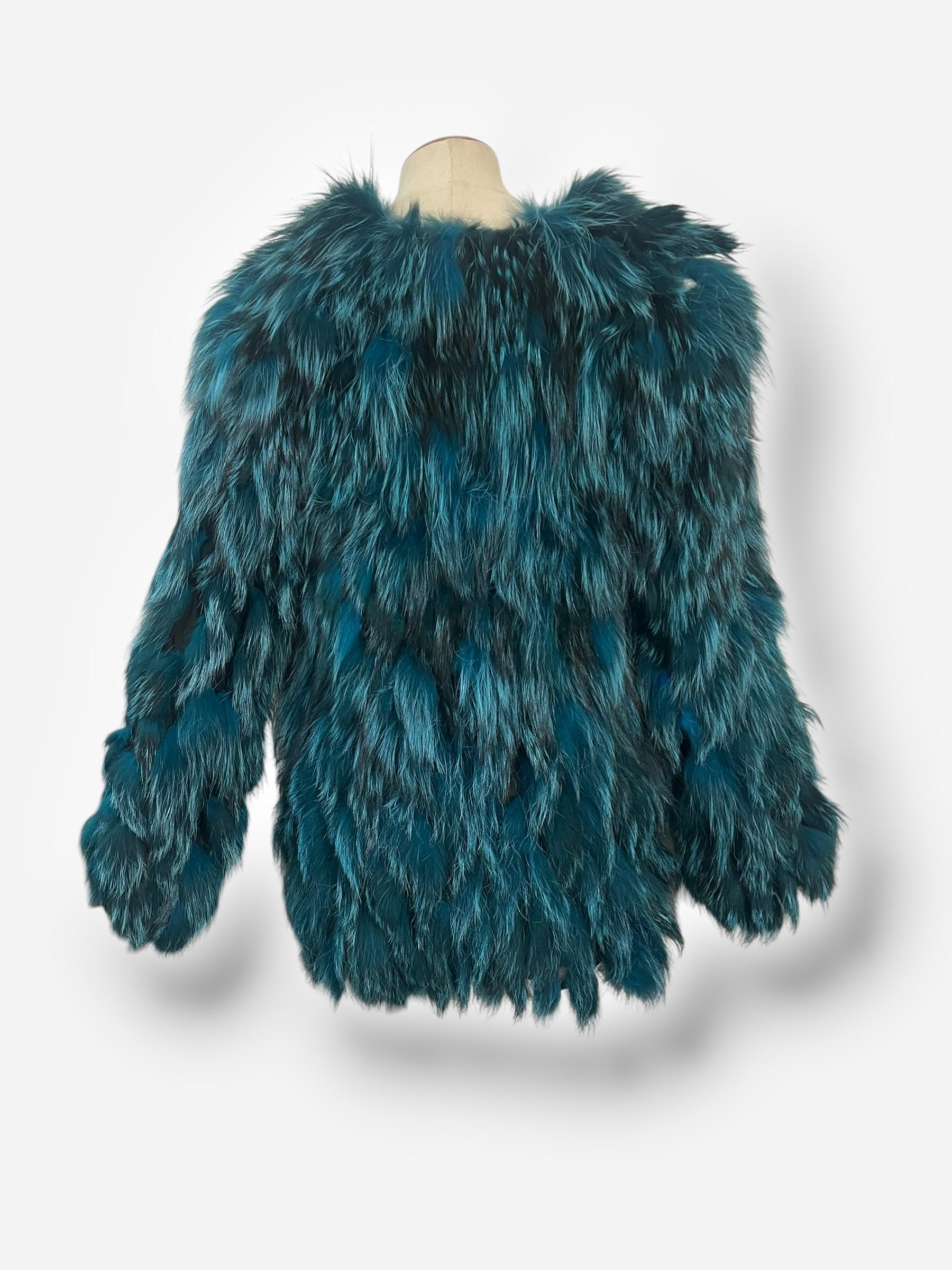 Roberto Cavalli Fall/Winter 2000 Runway Fox Fur Coat For Sale 3