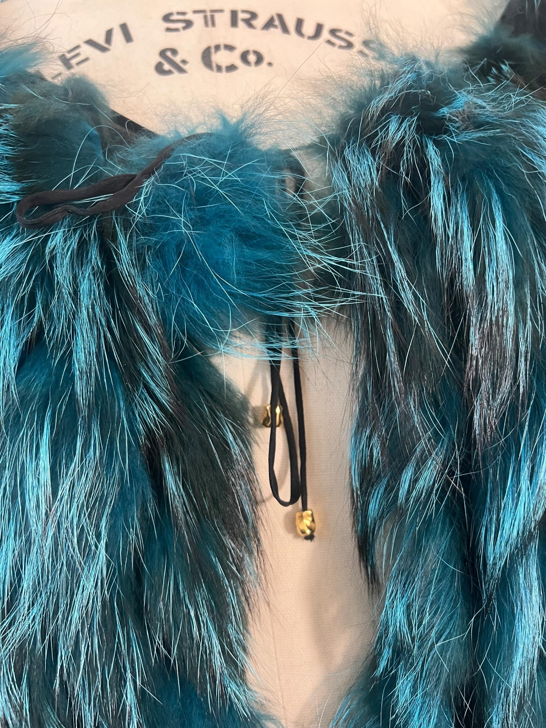 Roberto Cavalli Fall/Winter 2000 Runway Fox Fur Coat For Sale 4
