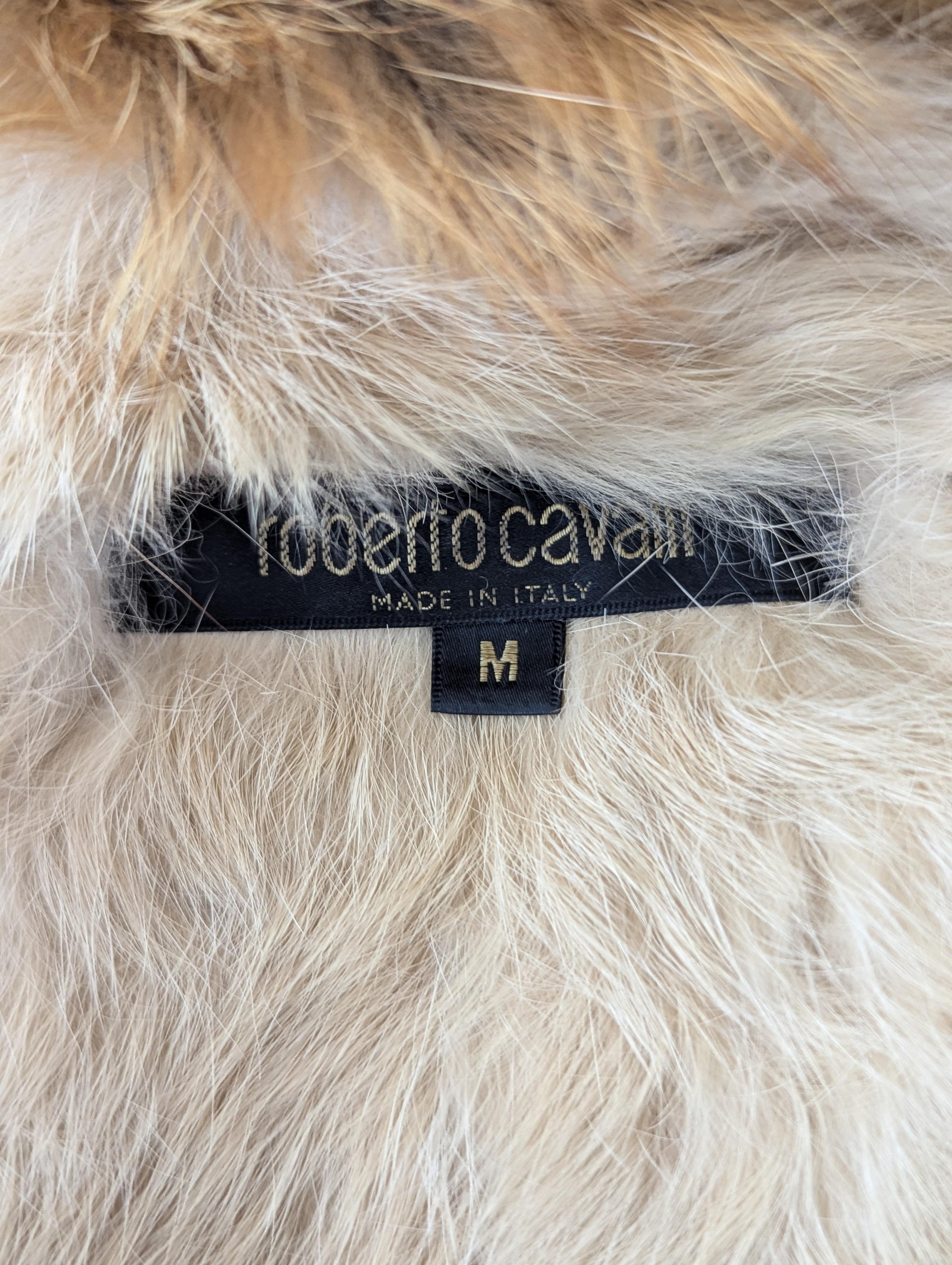Roberto Cavalli - Giacca di pelliccia stampata in denim Autunno/Inverno 2001 in vendita 9