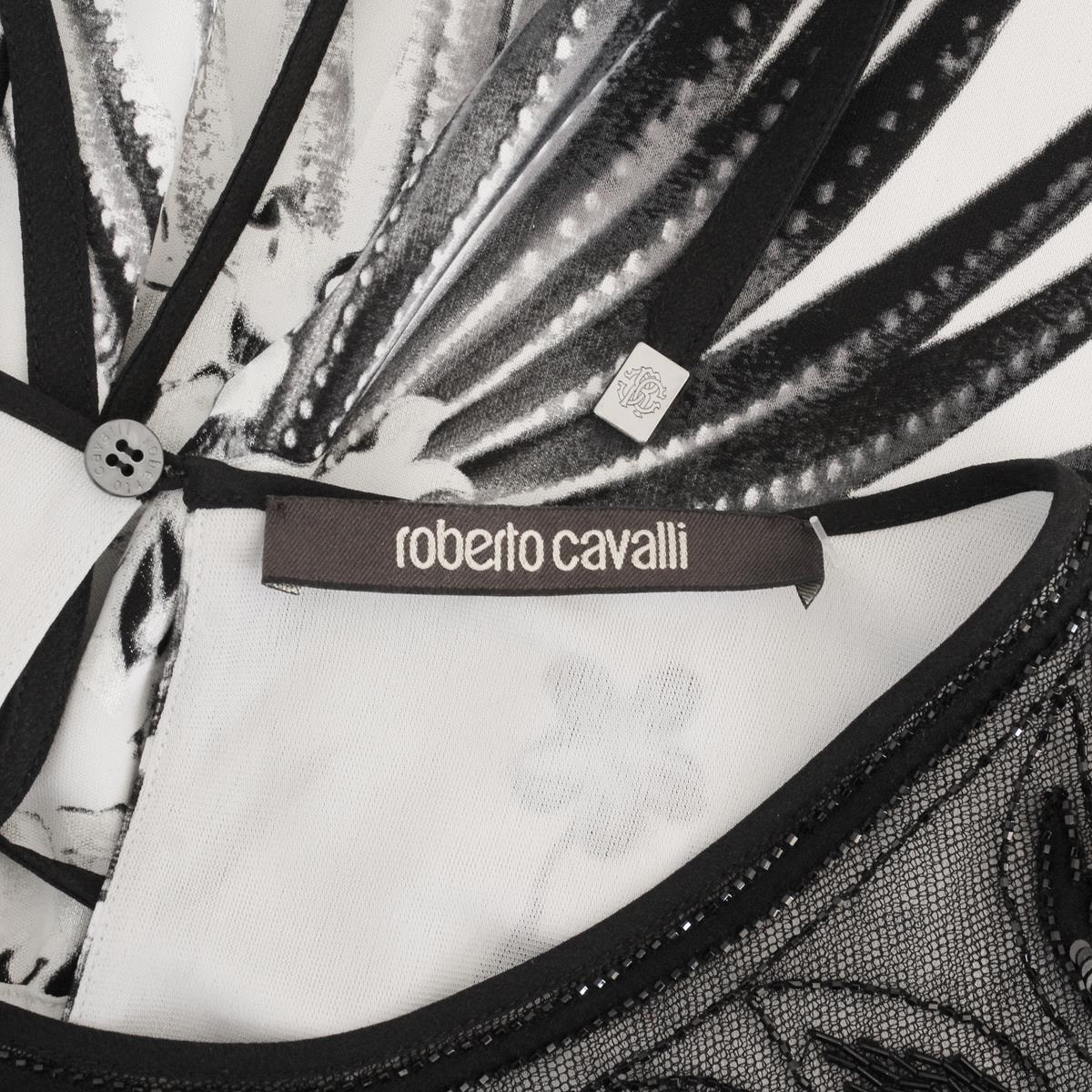 Black Roberto Cavalli Fancy Dress IT 38 For Sale