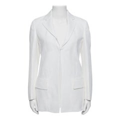 Roberto Cavalli Firenze Off White Tailored Blazer M