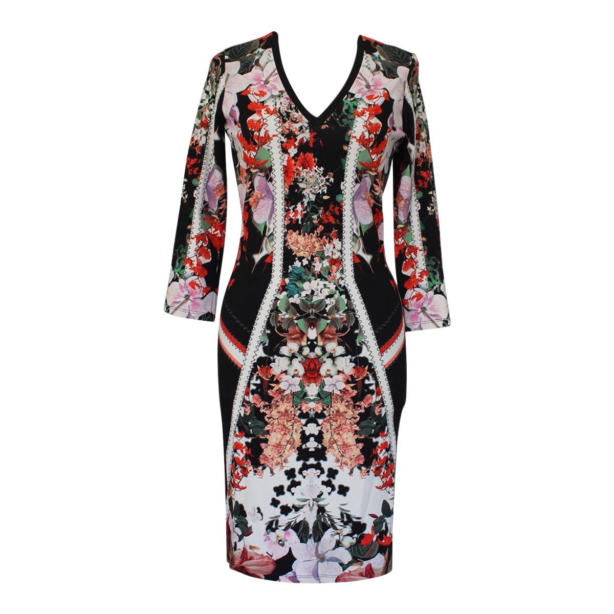 Roberto Cavalli Floral Dress IT40 For Sale