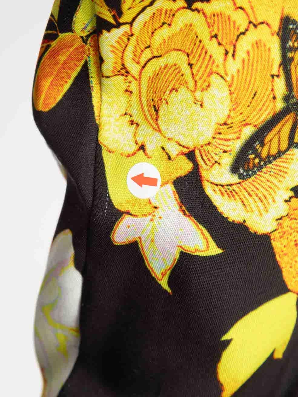 Women's Roberto Cavalli Floral Print Jacket & Trousers Set Size M For Sale