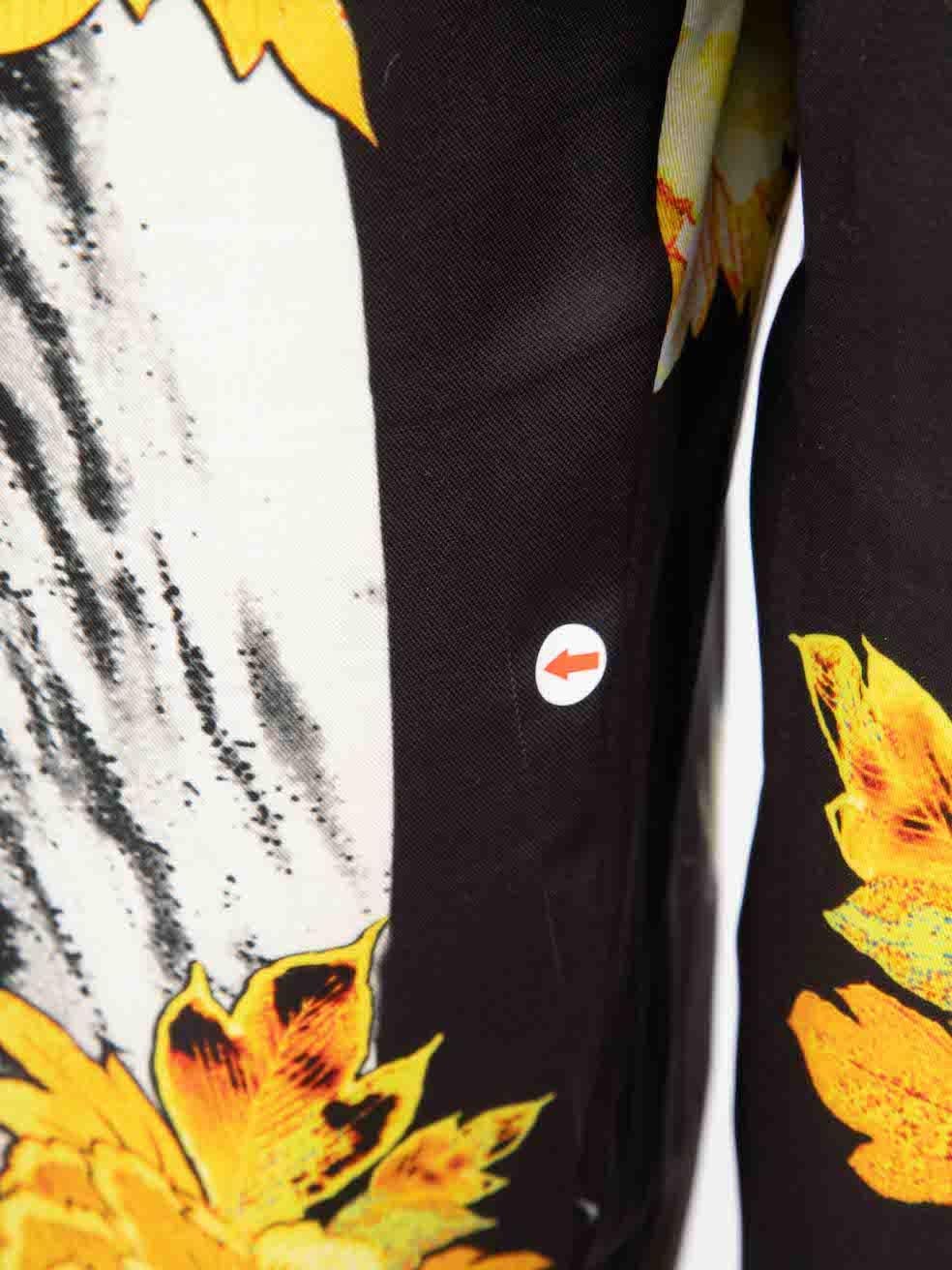 Roberto Cavalli Floral Print Jacket & Trousers Set Size M For Sale 2