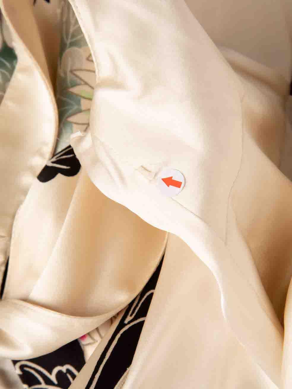 Roberto Cavalli, mini-robe imprimée florale bordée de dentelle, taille M Pour femmes en vente
