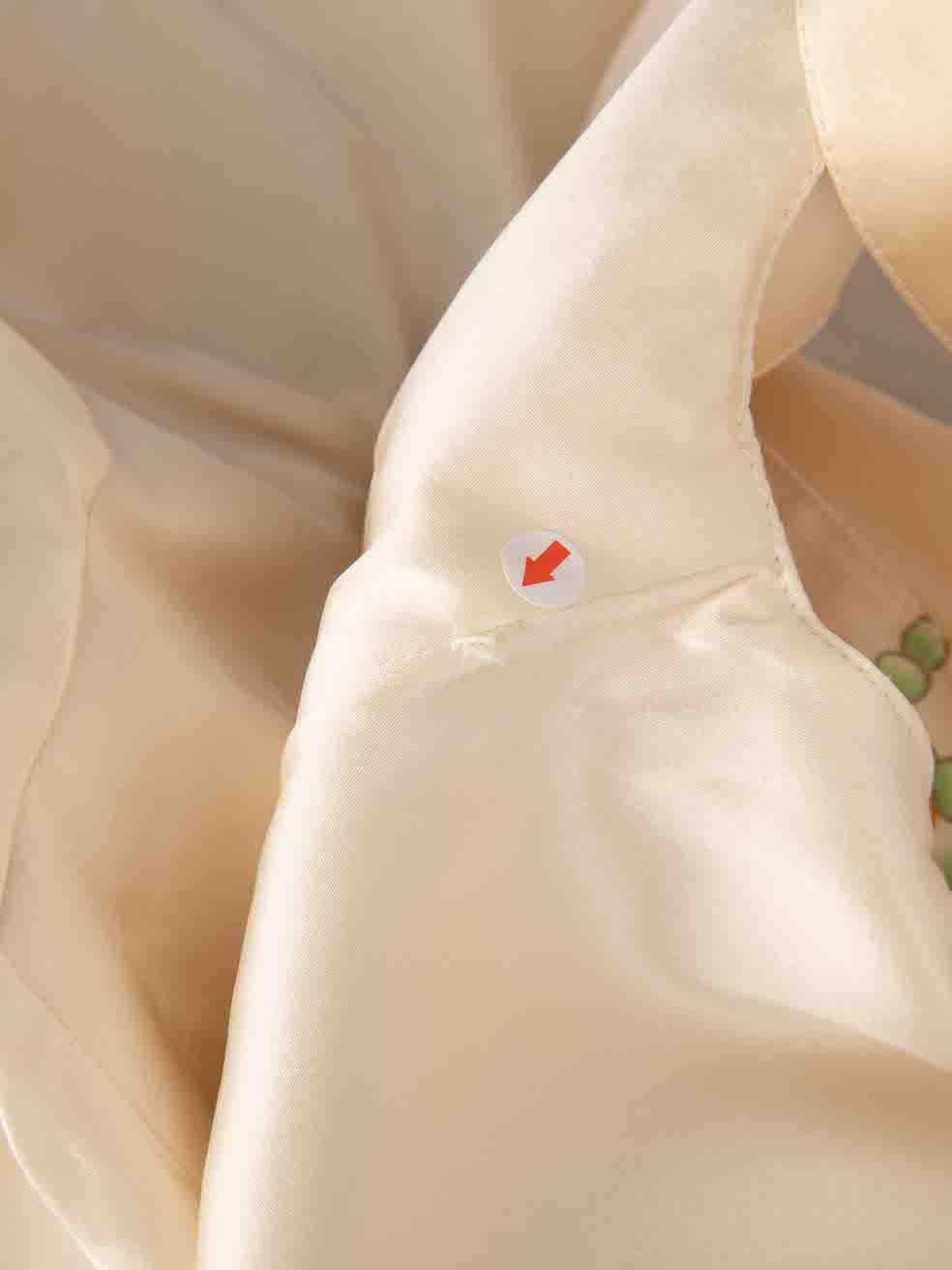 Roberto Cavalli, mini-robe imprimée florale bordée de dentelle, taille M en vente 1