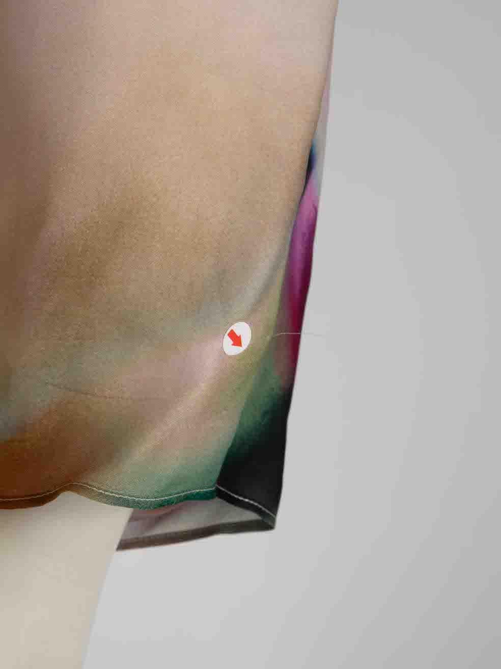 Roberto Cavalli Mini- Strandkleid aus geblümter Seide Größe S Damen im Angebot