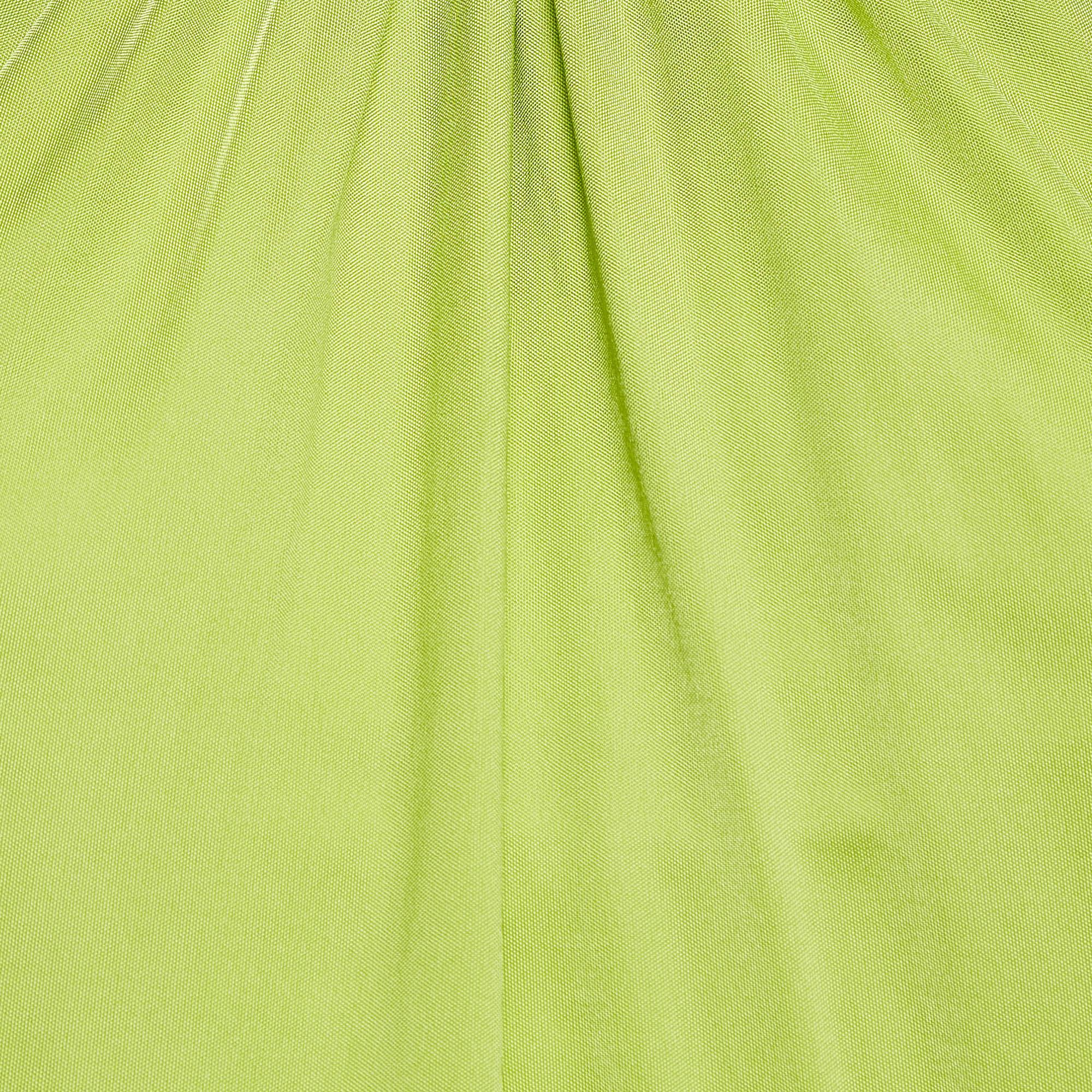 Verde Roberto Cavalli - Top con spalline in jersey verde fluorescente - L. in vendita