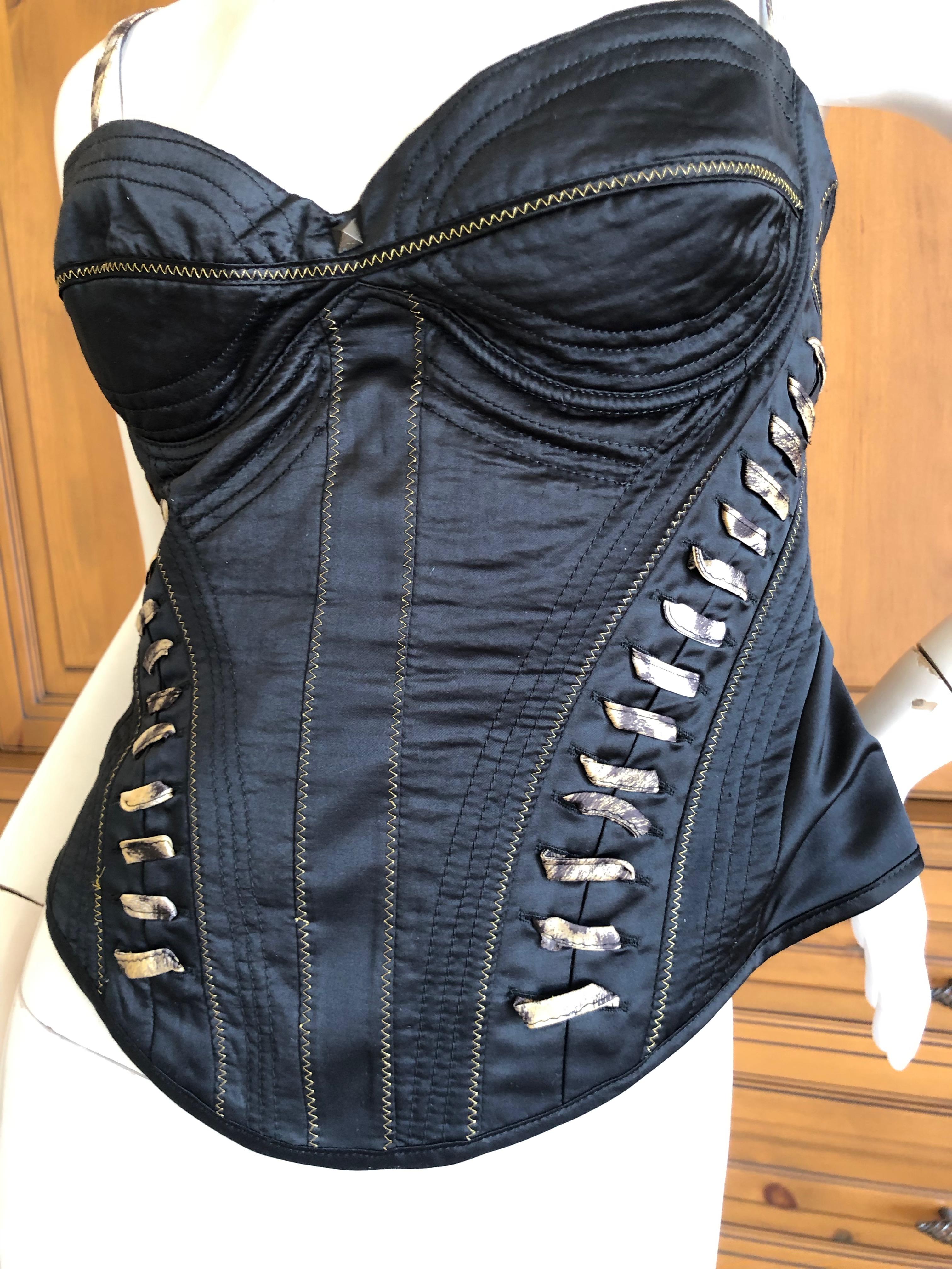 Roberto Cavalli for Just Cavalli Corset with Lace Up Details
Wonderful piece , front and back.
Size 42
Bust 34