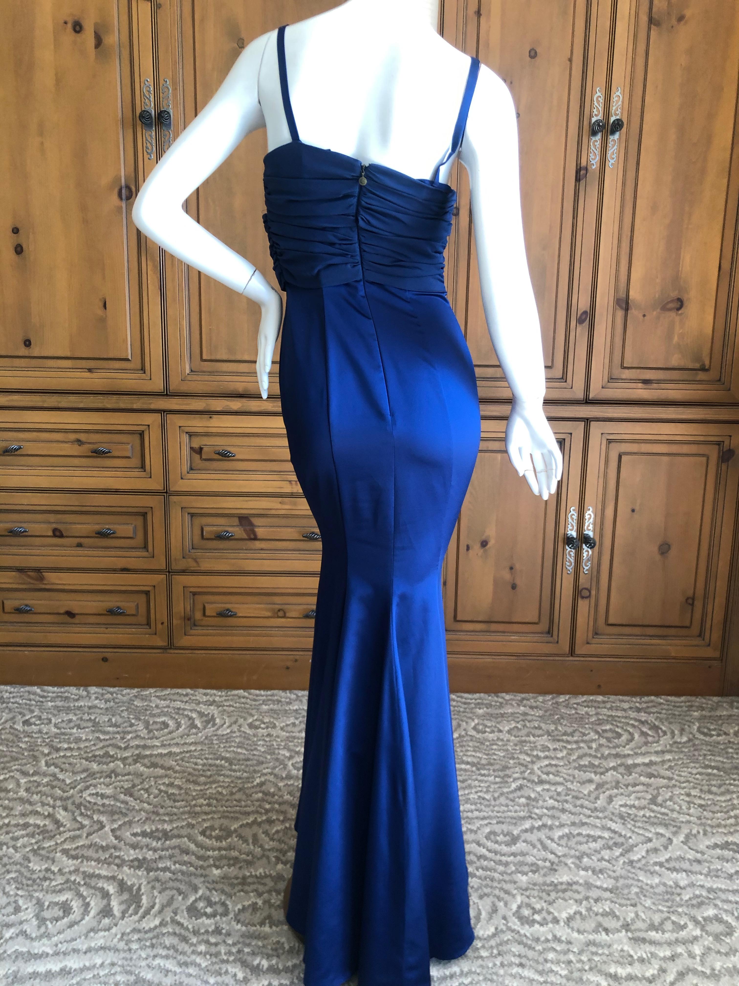  Roberto Cavalli for Just Cavalli Elegant Midnight Blue Evening Dress
Size 40
Bust 34