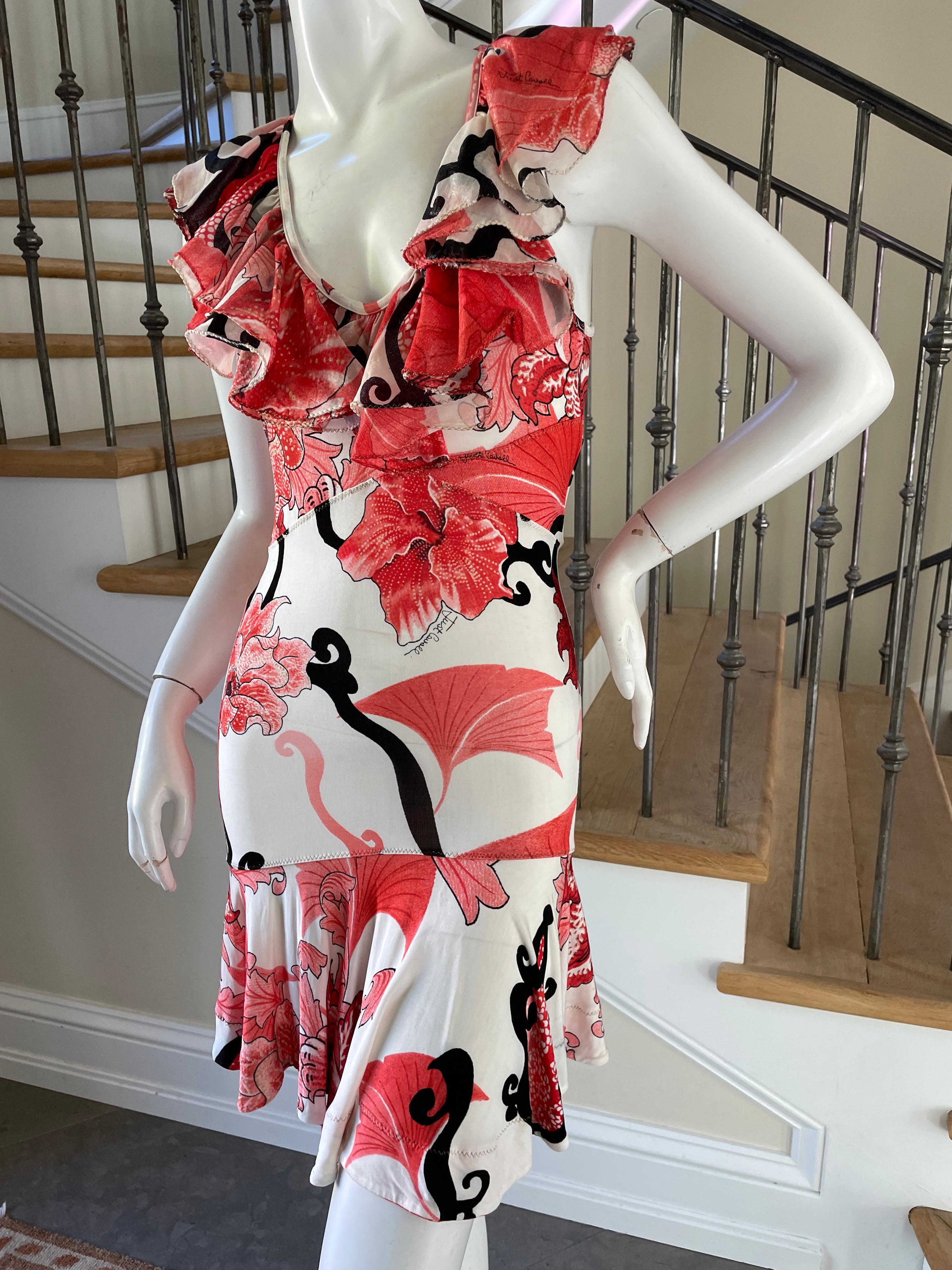 Roberto Cavalli for Just Cavalli Low Cut Baroque Pattern Mini Dress.
So sweet.
Size 40
Bust 34