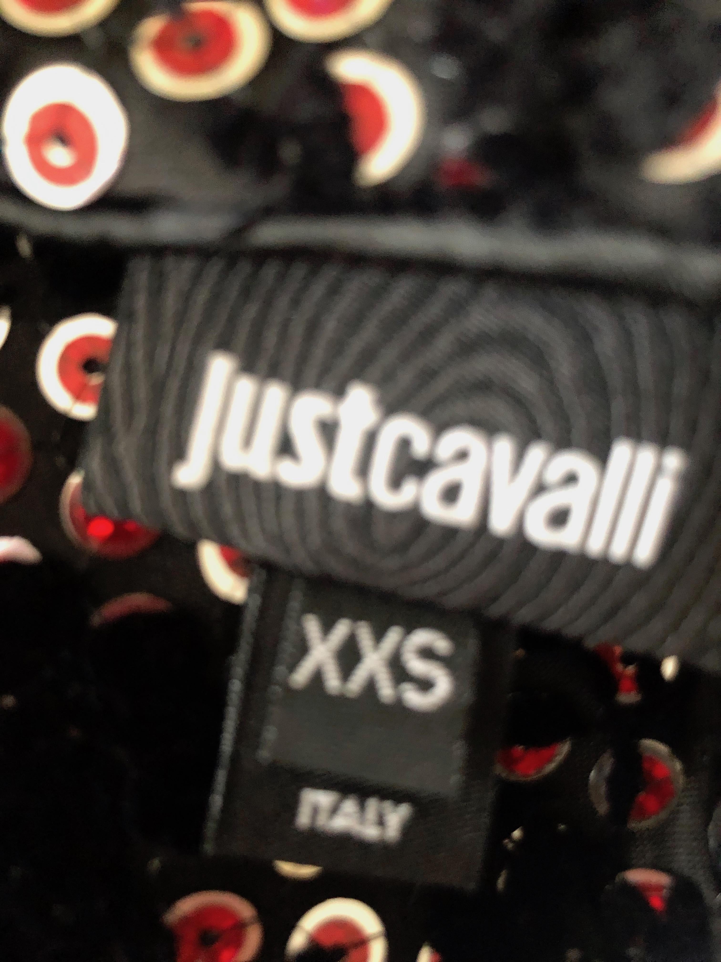 Roberto Cavalli for Just Cavalli Sequin Devore Velvet Bodycon Mini Dress 4