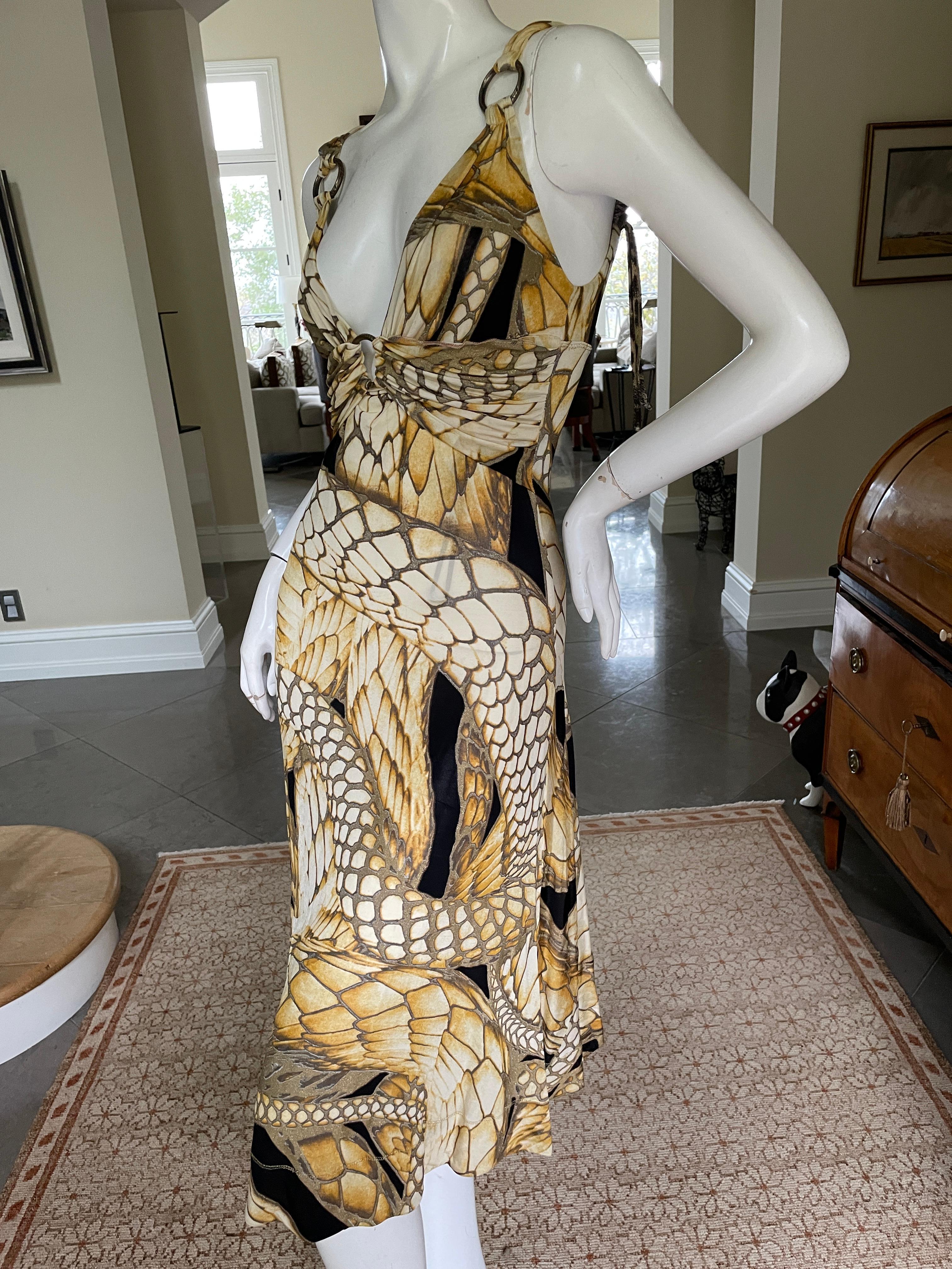 roberto cavalli t-shirt snake