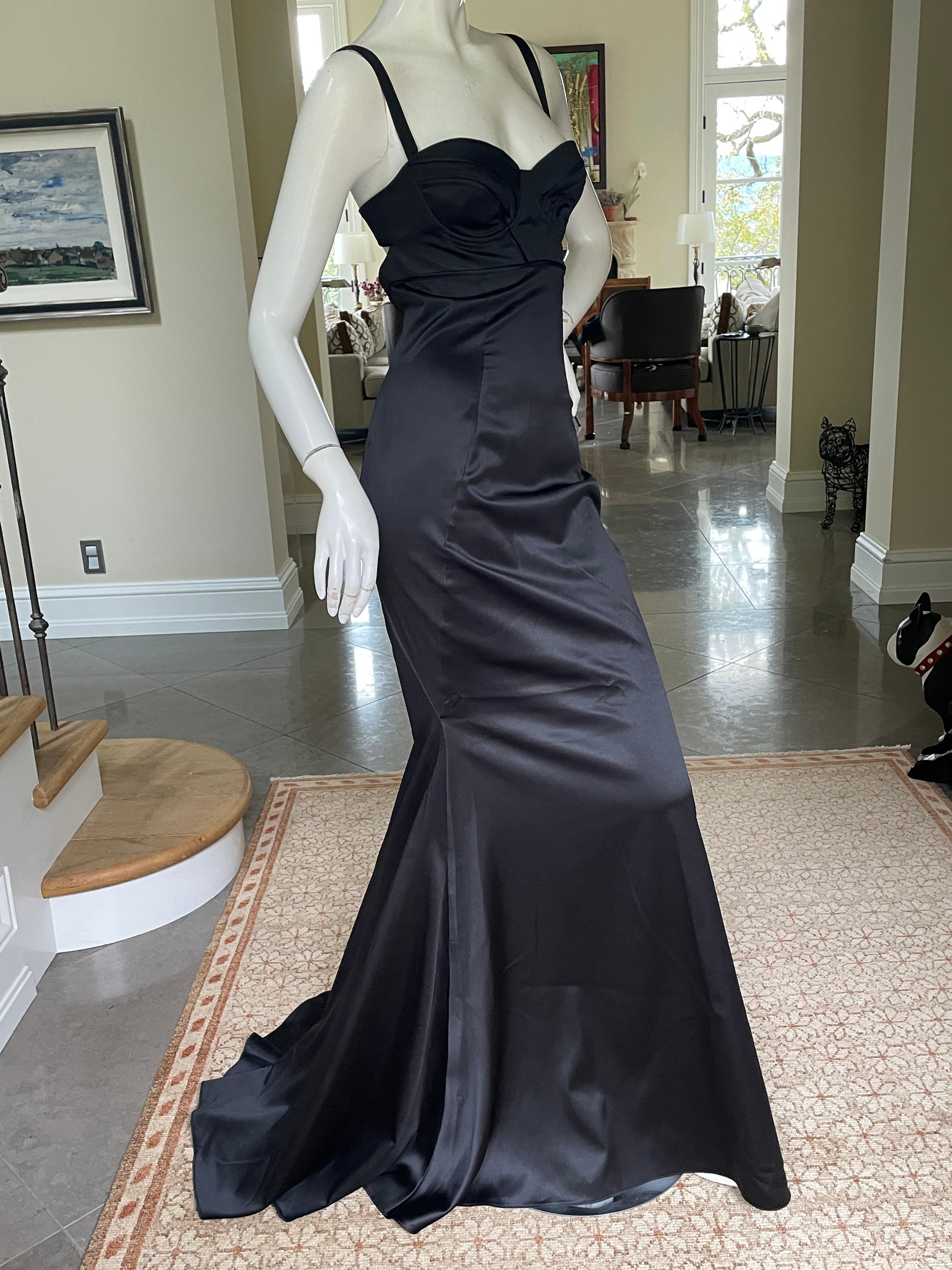 Just Cavalli Vintage Corset Fishtail Mermaid Evening Dress from Roberto Cavalli. New with Tags
Size 42, runs small
Bust 34