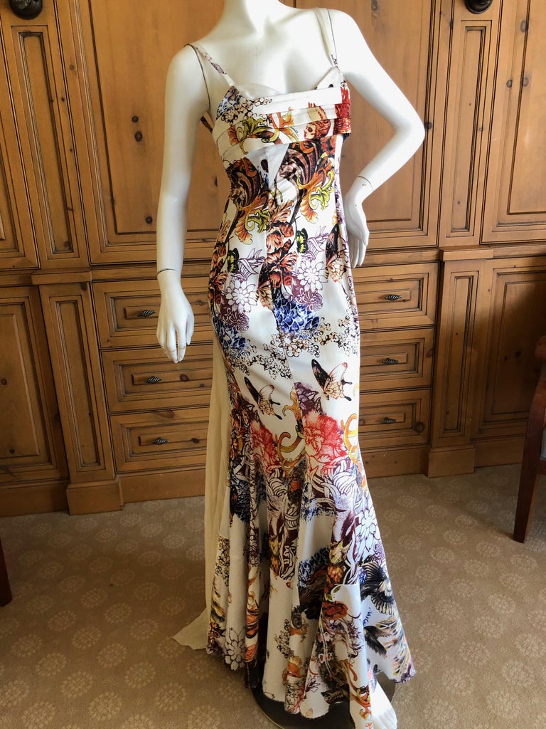 Roberto cavalli butterfly dress store