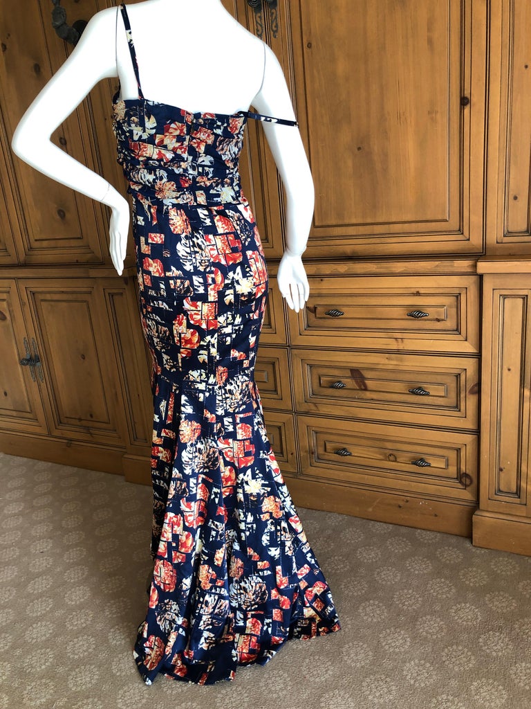 Roberto Cavalli for Just Cavalli Vintage Floral Evening Dress For Sale ...