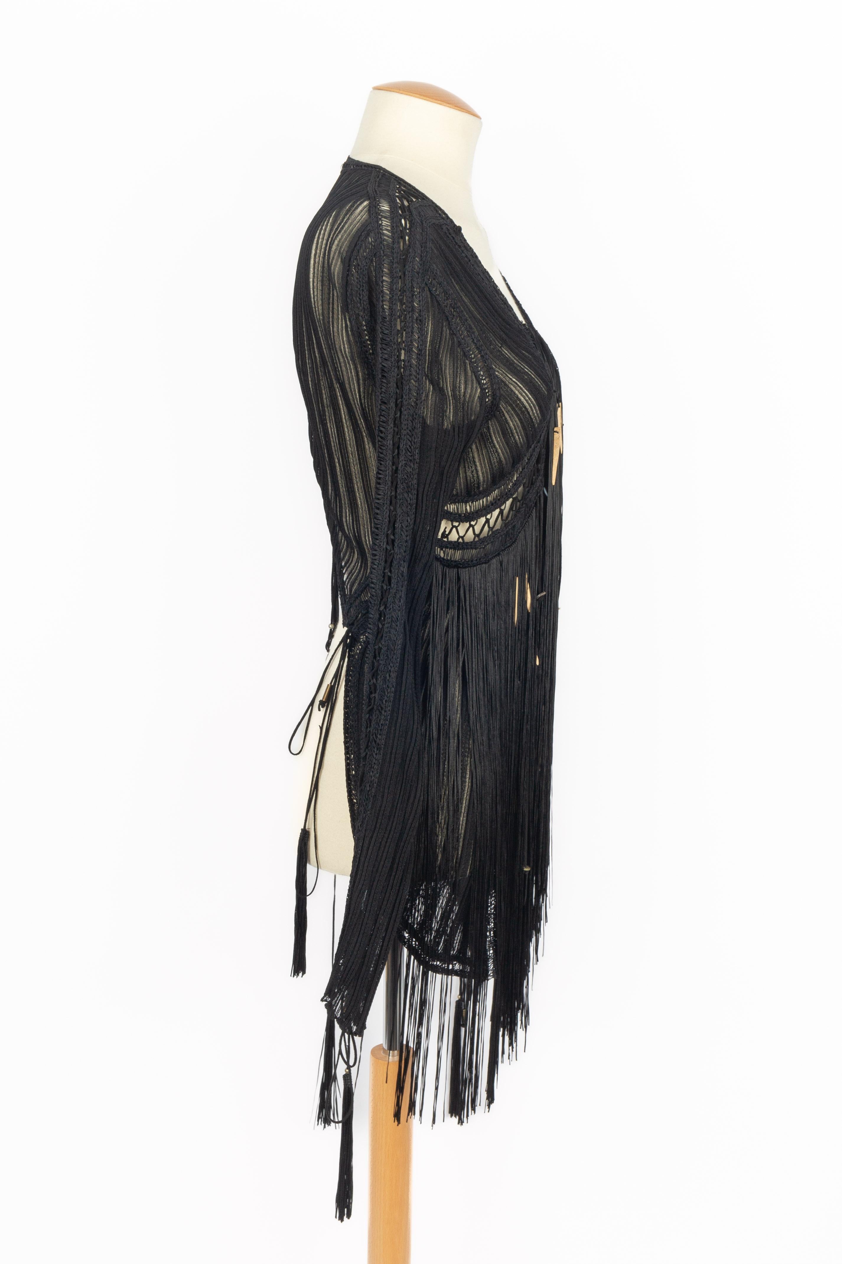 Women's Roberto Cavalli fringed jacket For Sale