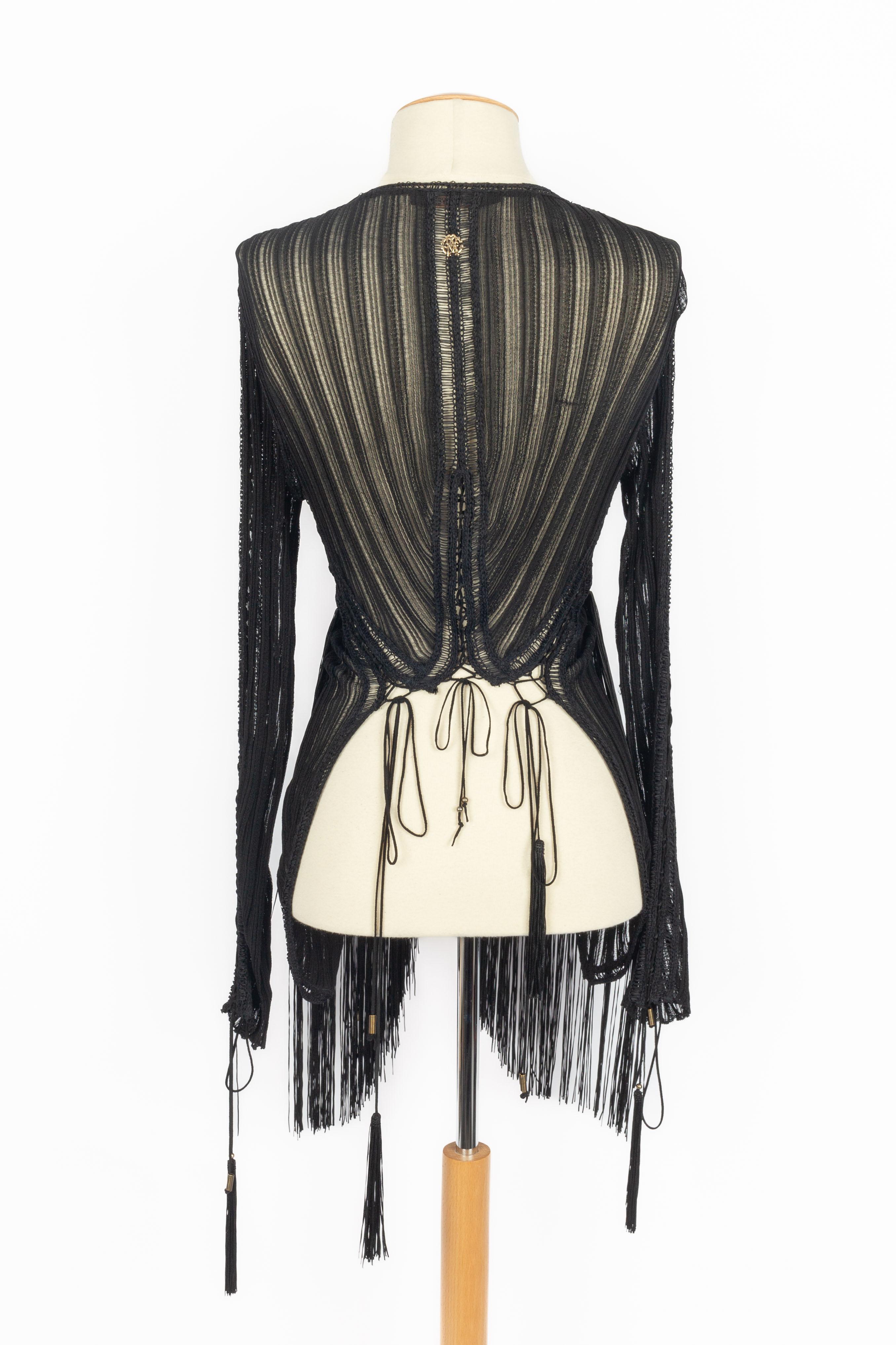 Roberto Cavalli fringed jacket For Sale 1