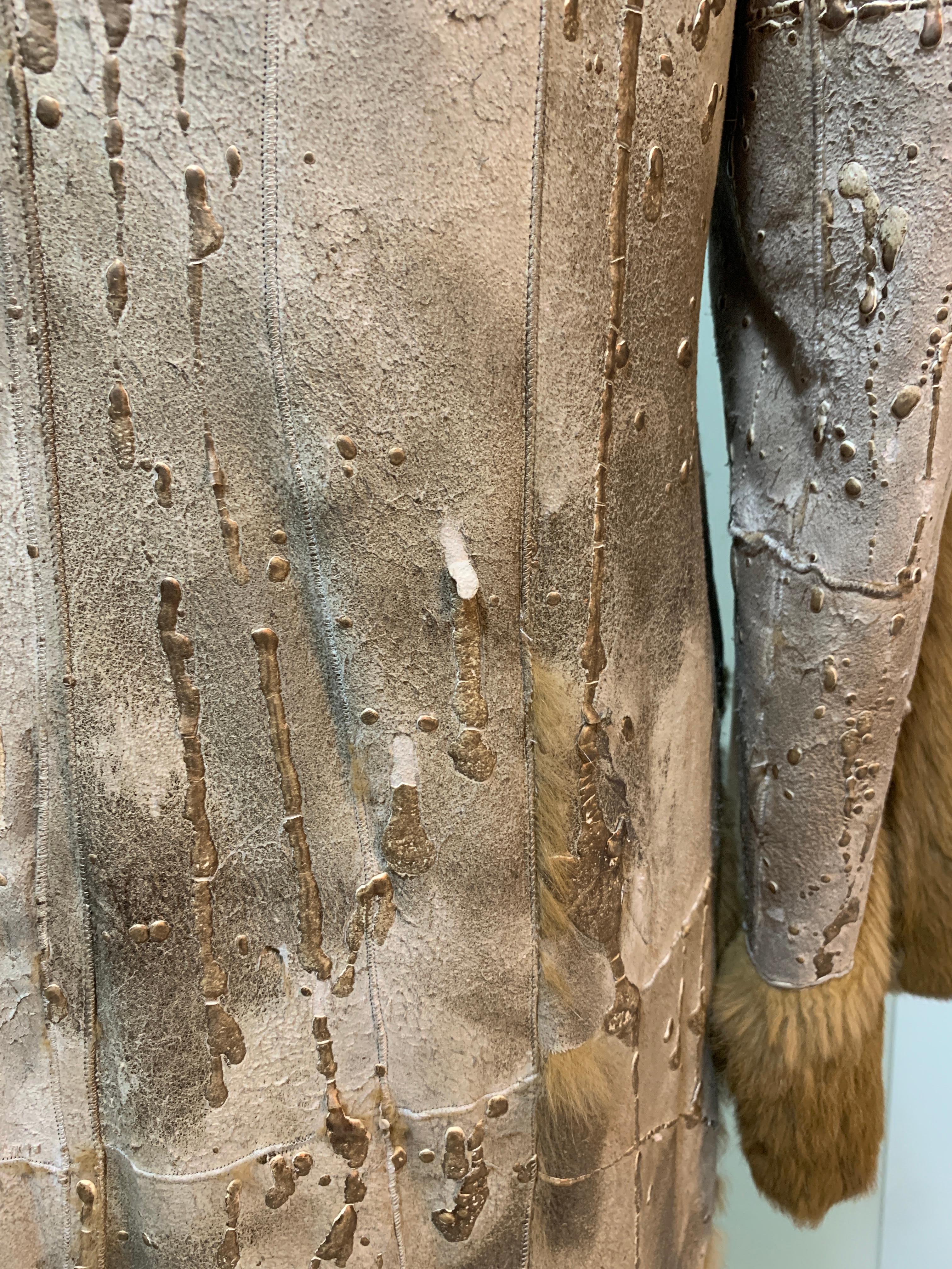 Roberto Cavalli Full-Length fur Sheepskin coat double-sided 1990s vintage For Sale 7