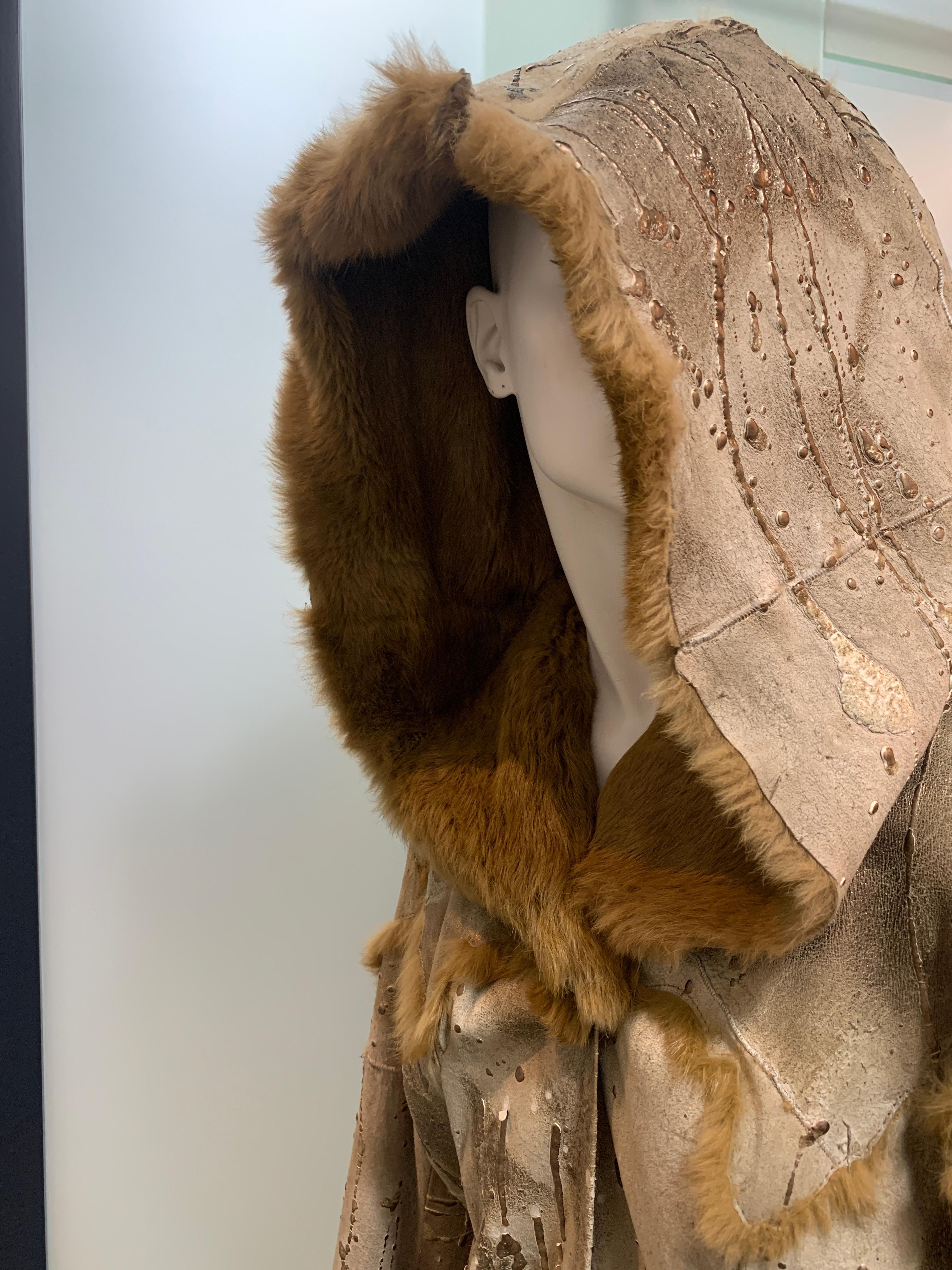 Roberto Cavalli Full-Length fur Sheepskin coat double-sided 1990s vintage For Sale 9