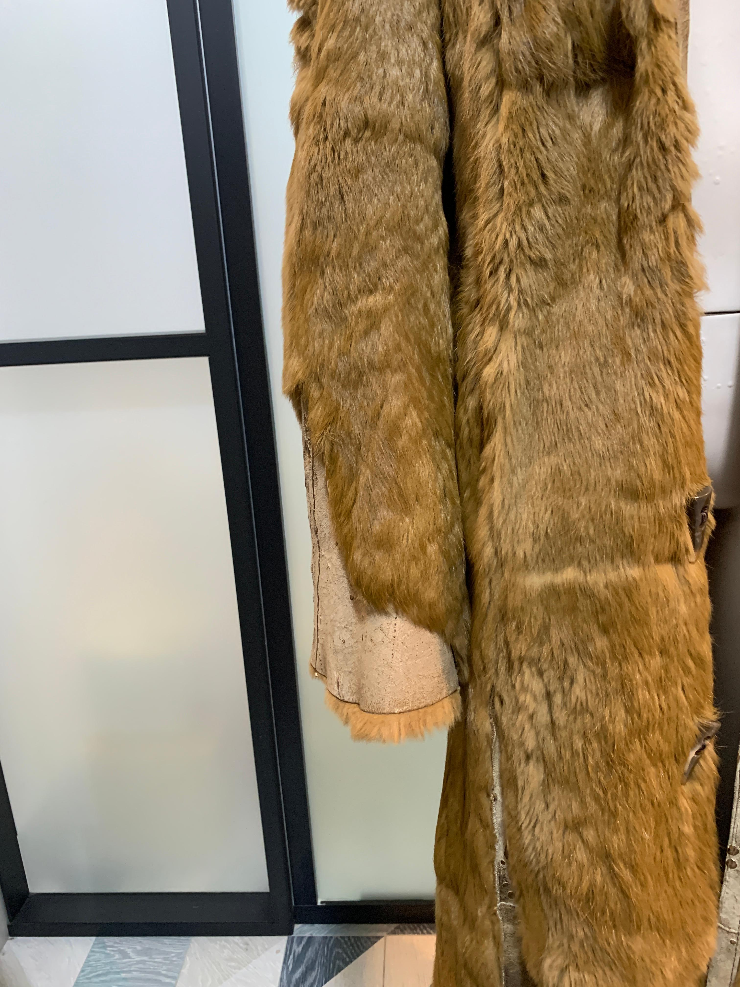 Roberto Cavalli Full-Length fur Sheepskin coat double-sided 1990s vintage For Sale 12