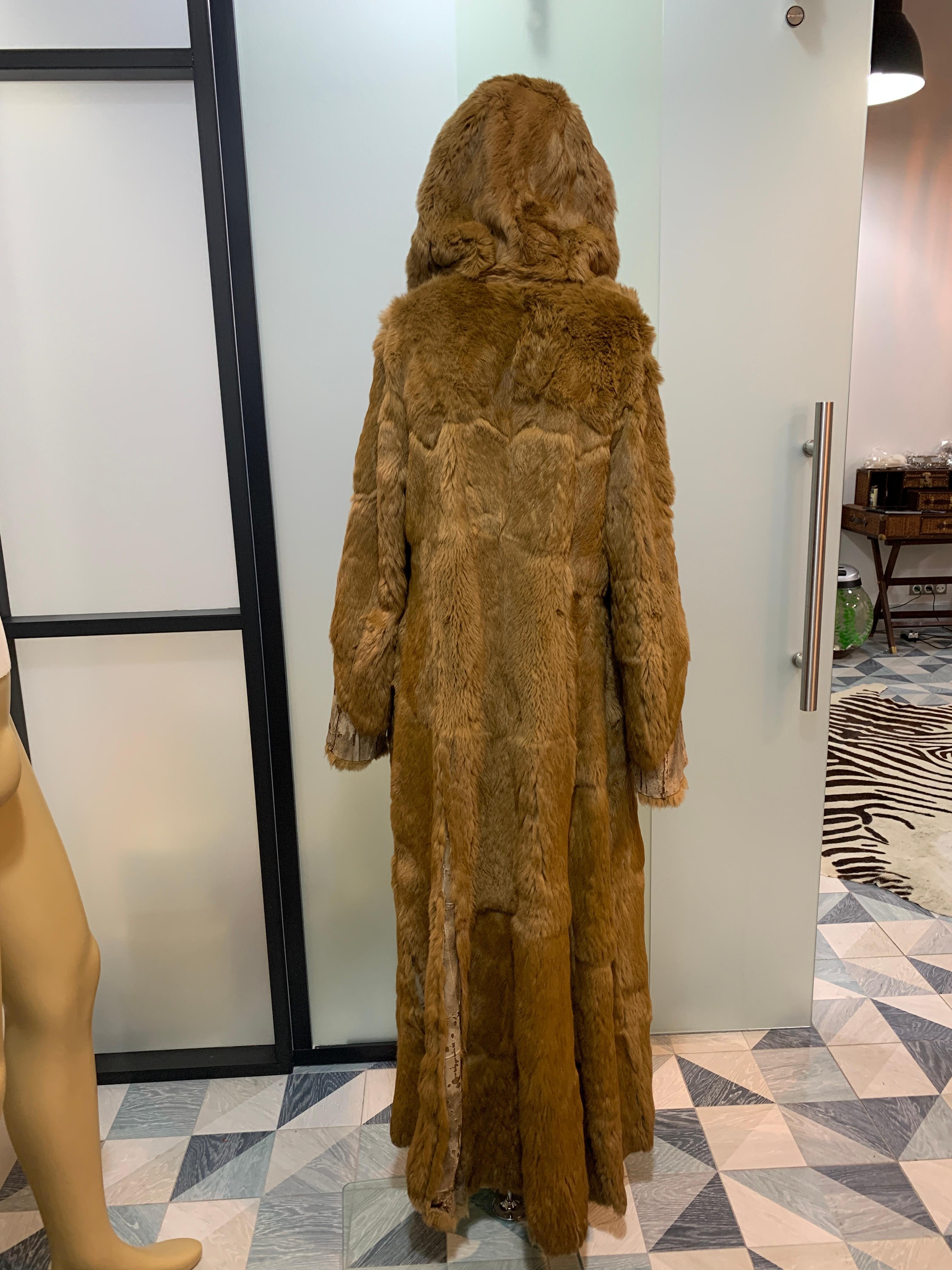 Roberto Cavalli Full-Length fur Sheepskin coat double-sided 1990s vintage For Sale 14