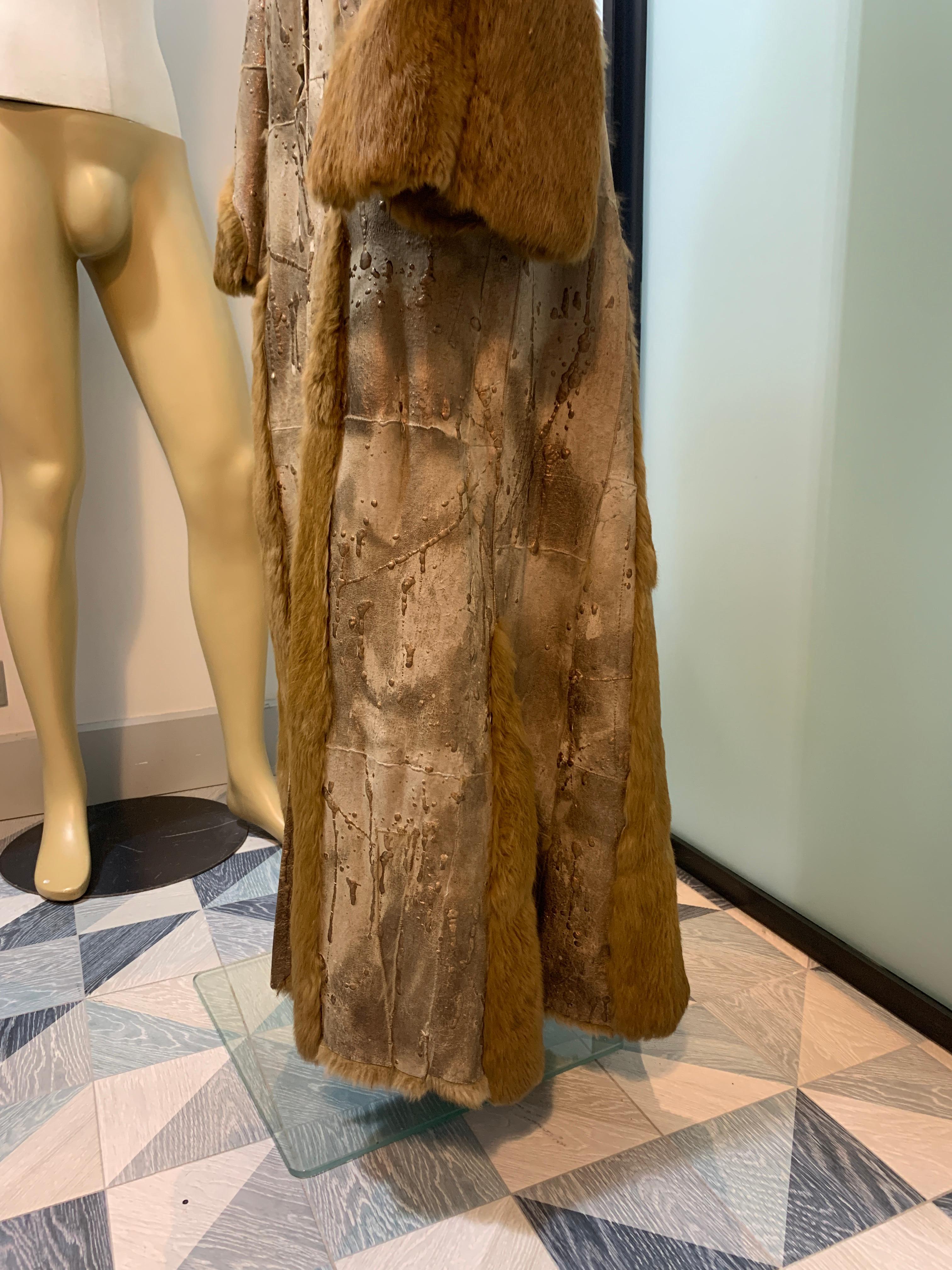 Women's Roberto Cavalli Full-Length fur Sheepskin coat double-sided 1990s vintage For Sale