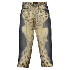 Vintage Roberto Cavalli "Fur" Jeans 1990s