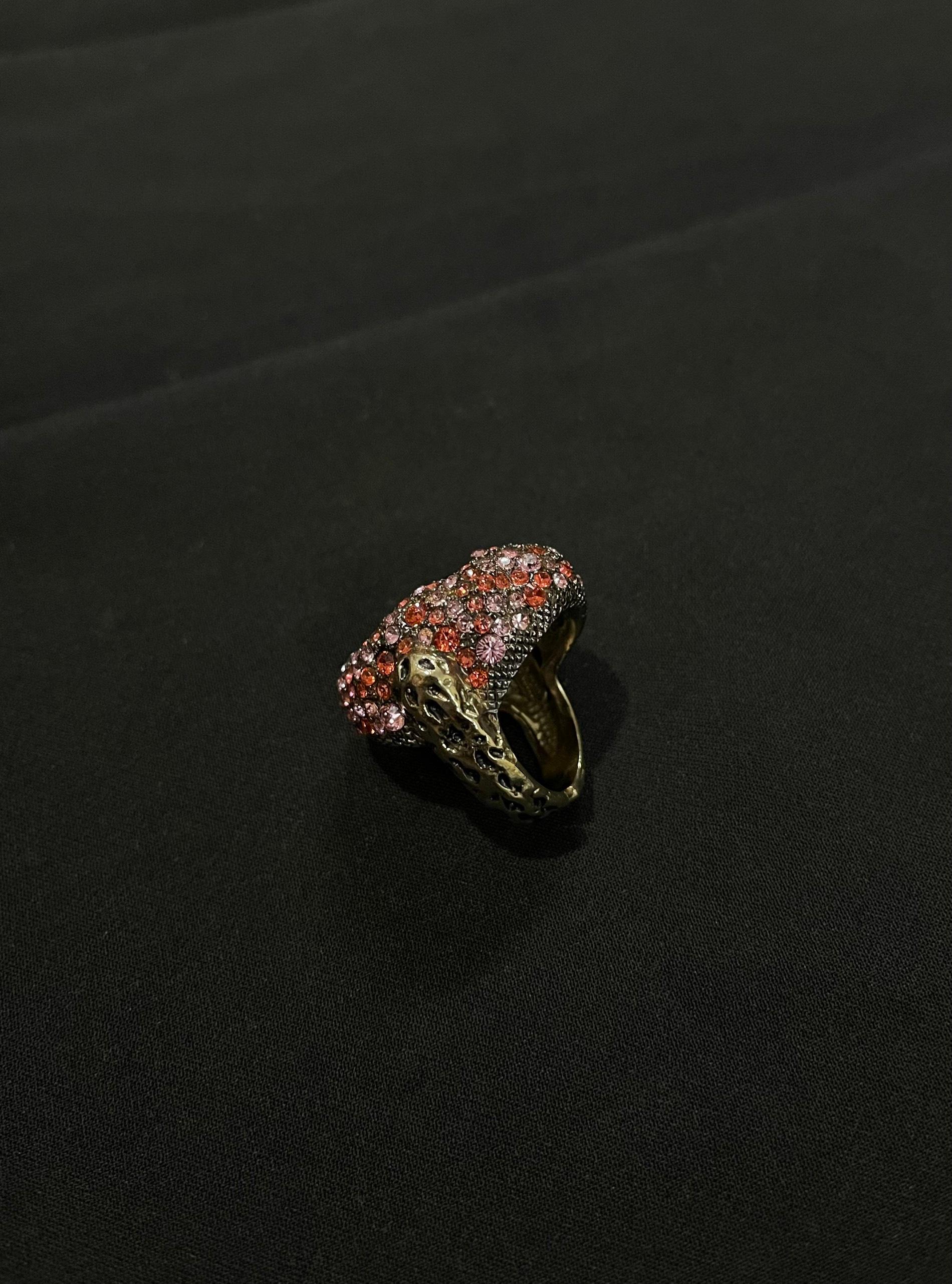 Roberto Cavalli Gemstones Embellished Ring For Sale 8