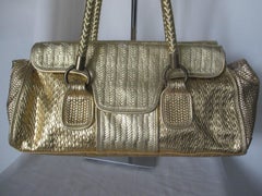 Roberto Cavalli Gold Bowlingtasche