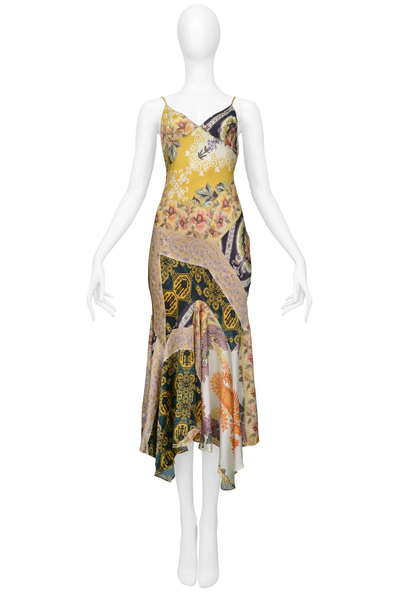 Resurrection Vintage is excited to present a vintage Roberto Cavalli yellow slip dress featuring thin straps, a mid-length hem, and an asymmetrical assortment of floral and baroque patterns

Roberto Cavalli
Size: 40
Silk
Excellent Vintage Condition