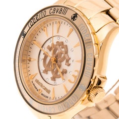 Roberto Cavalli Gold Plated Stainless Steel RV1L001M0036 Women's Wristwatch 41 m