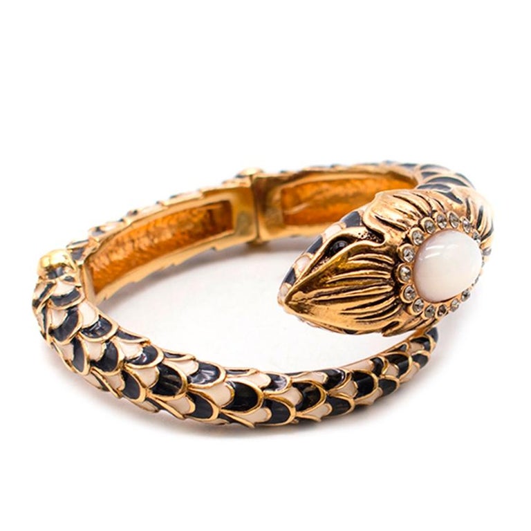 Roberto Cavalli Gold Snake Wrap Around Bracelet at 1stDibs roberto