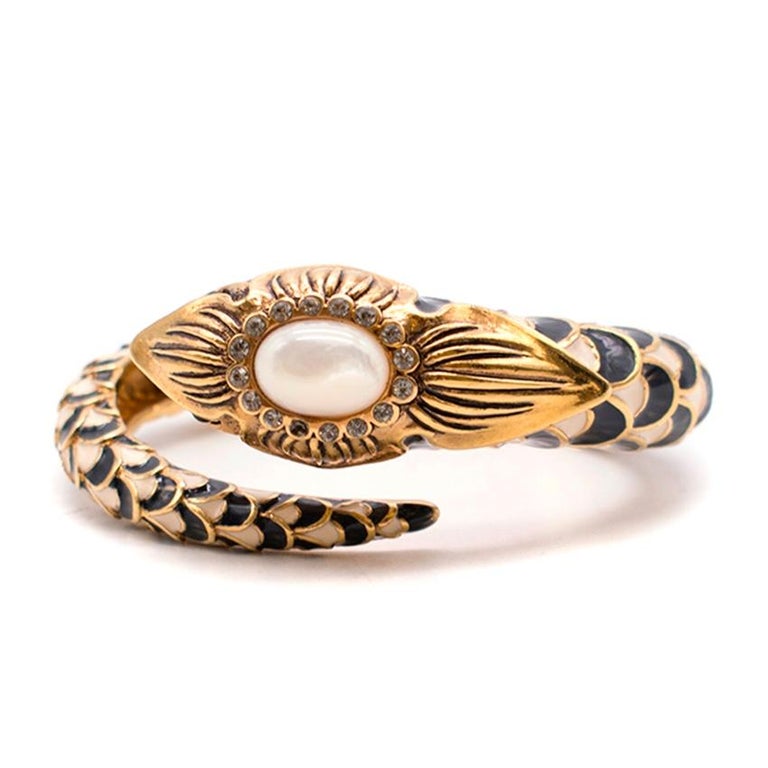 Roberto Cavalli Gold Snake Wrap Around Bracelet at 1stDibs roberto