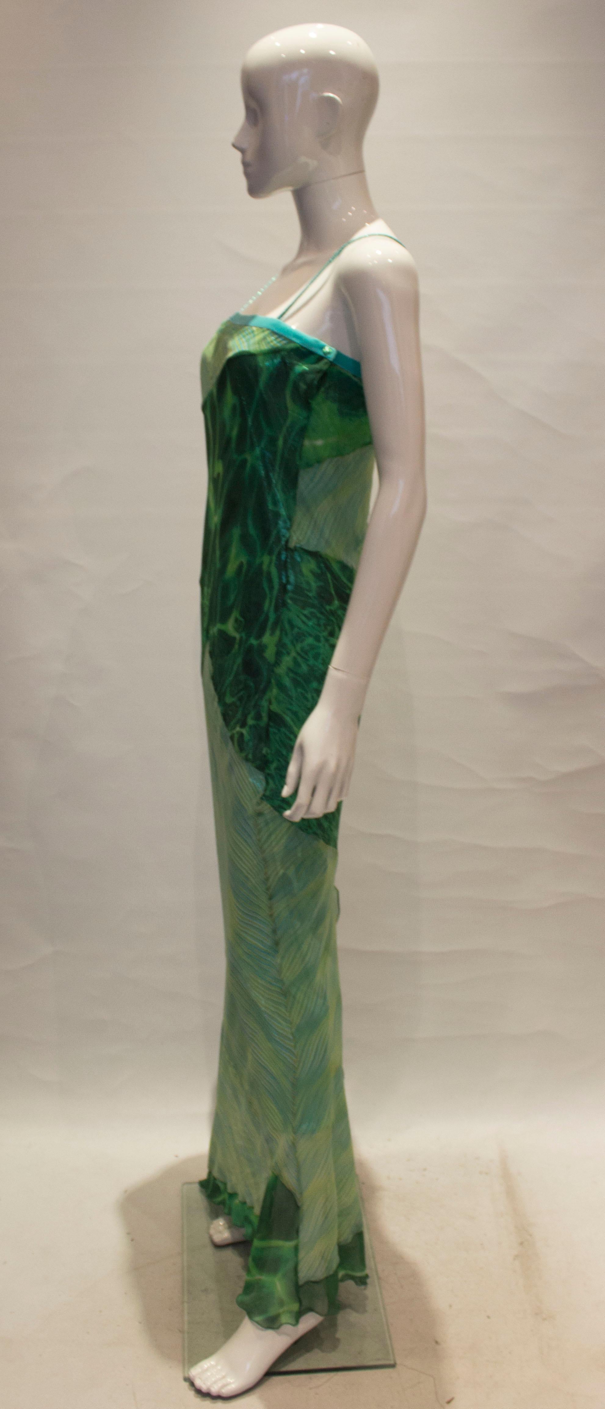 green formal gown