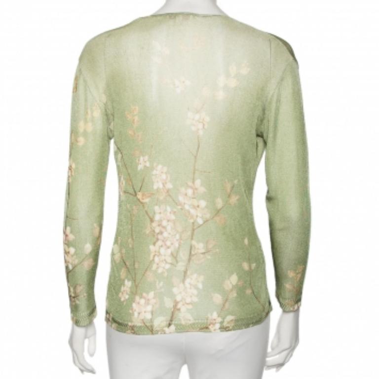 Roberto Cavalli Greene & Greene & Greene & Greene, cardigan in maglia con bottoni, L.L.A. in vendita 2