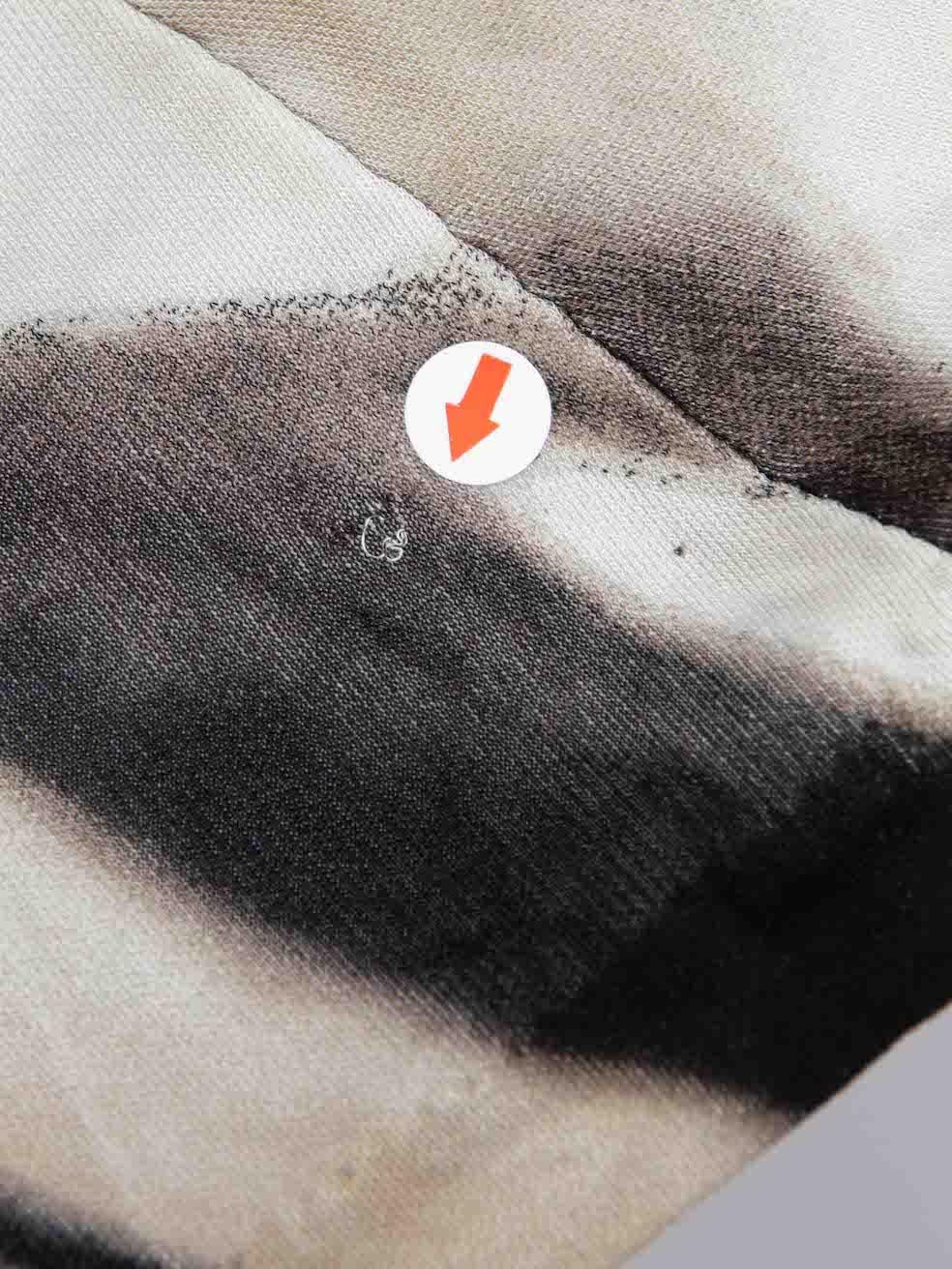 Robe midi grise imprimée léopard Roberto Cavalli, taille L Pour femmes en vente