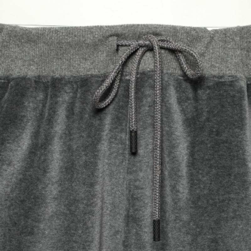 Men's Roberto Cavalli Gym Grey Velvet Track Pants 3XL For Sale