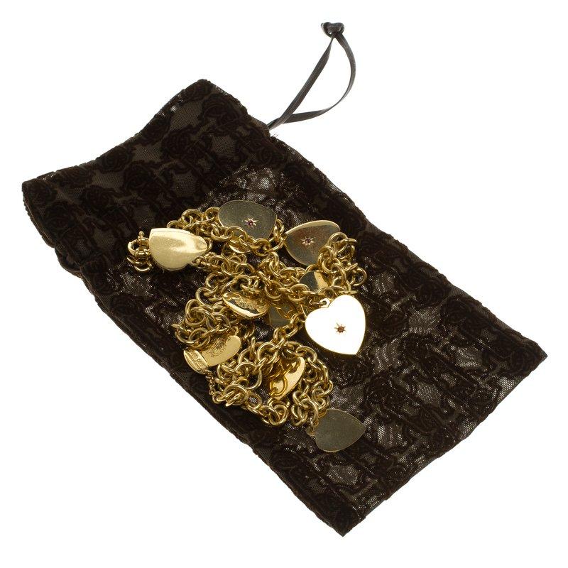 Roberto Cavalli Heart Multichain Gold Tone Necklace 2