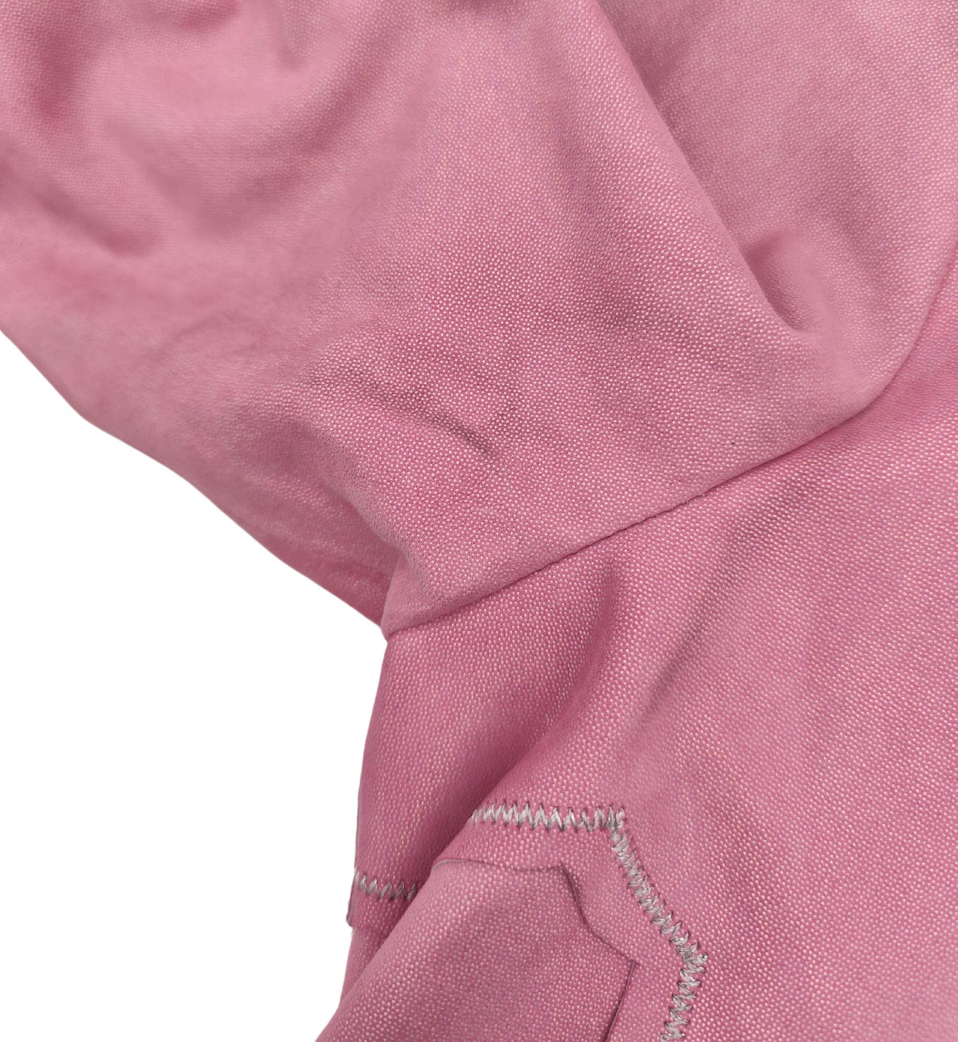 Roberto Cavalli holographic pink suede leather shirt 8