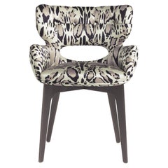 Maclaine-Stuhl aus dem 21. Jahrhundert mit Stoff von Roberto Cavalli Home Interiors