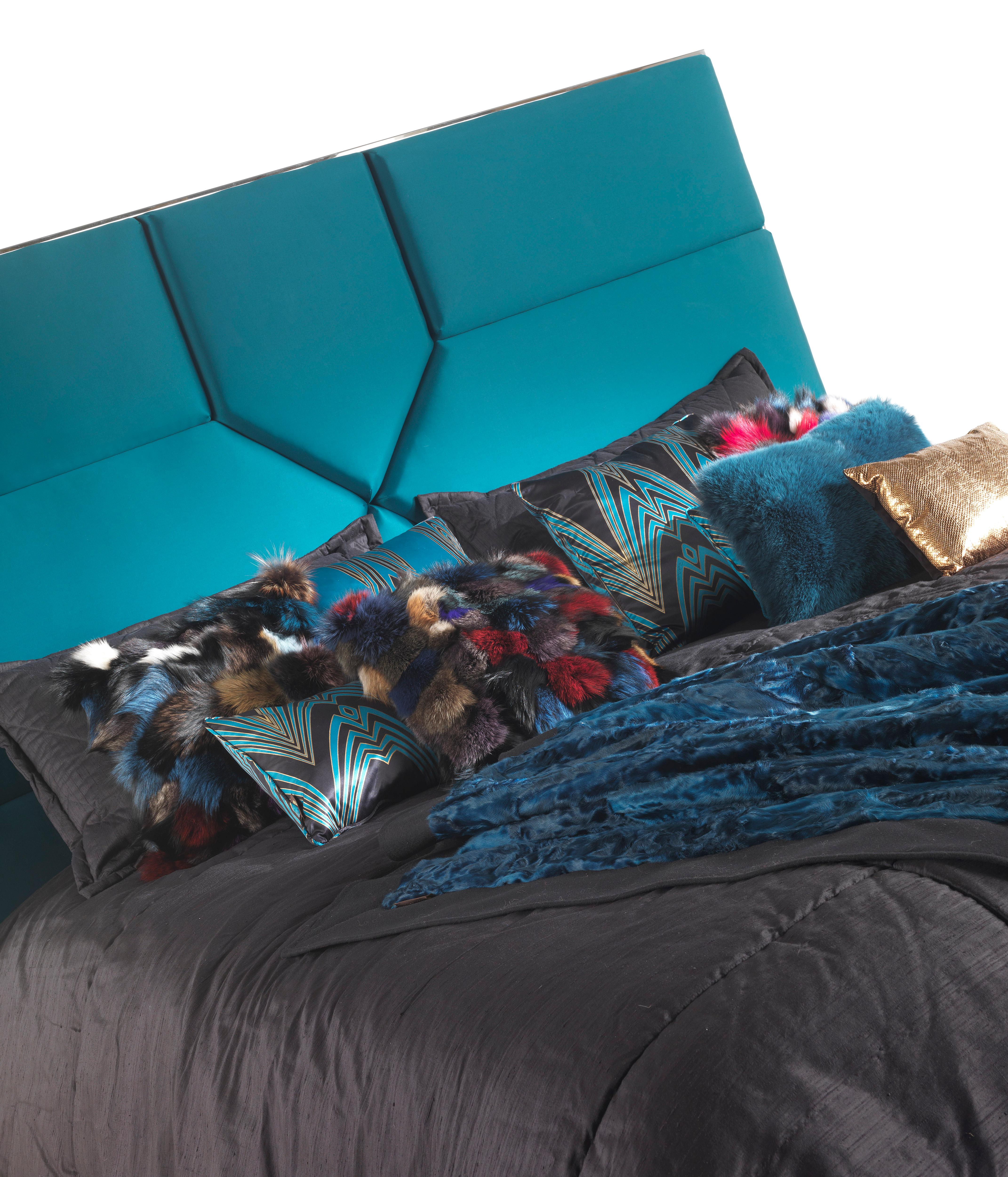 Modern 21st Century Springs Bed in Fabric by Roberto Cavalli Home Interiors For Sale