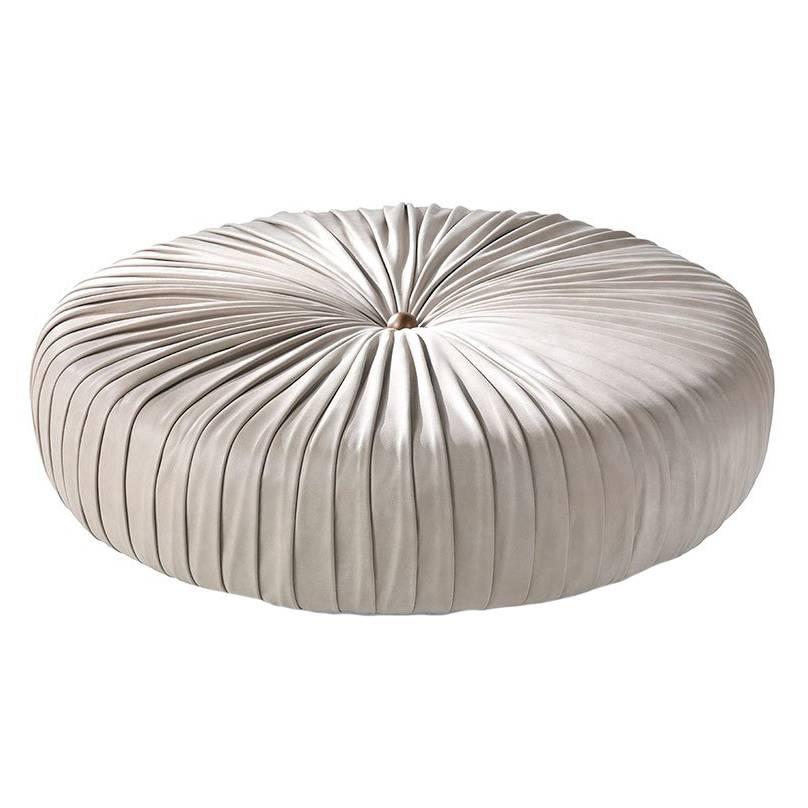 Roberto Cavalli Iconic Collection Sharpei Pouf in Beige For Sale