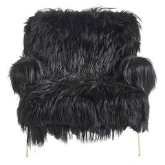 Roberto Cavalli Jungle Collection Fiji Armchair in Black