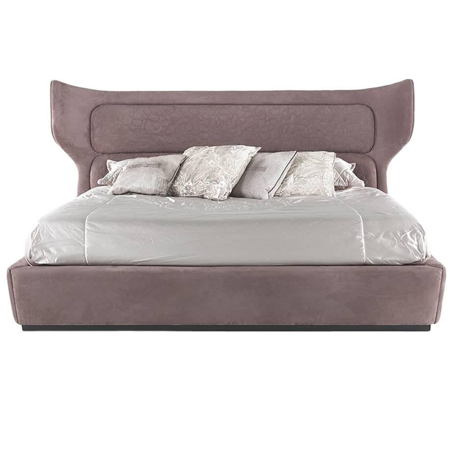 Roberto Cavalli Jungle Collection Guam Bed in Lilac For Sale