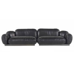 Roberto Cavalli Jungle Collection Tobago Sofa in Black
