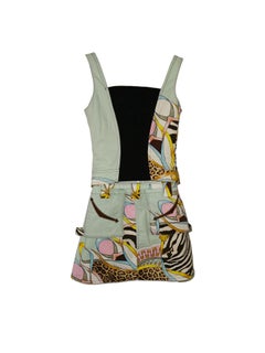 Roberto Cavalli jungle print corset set, SS 2004
