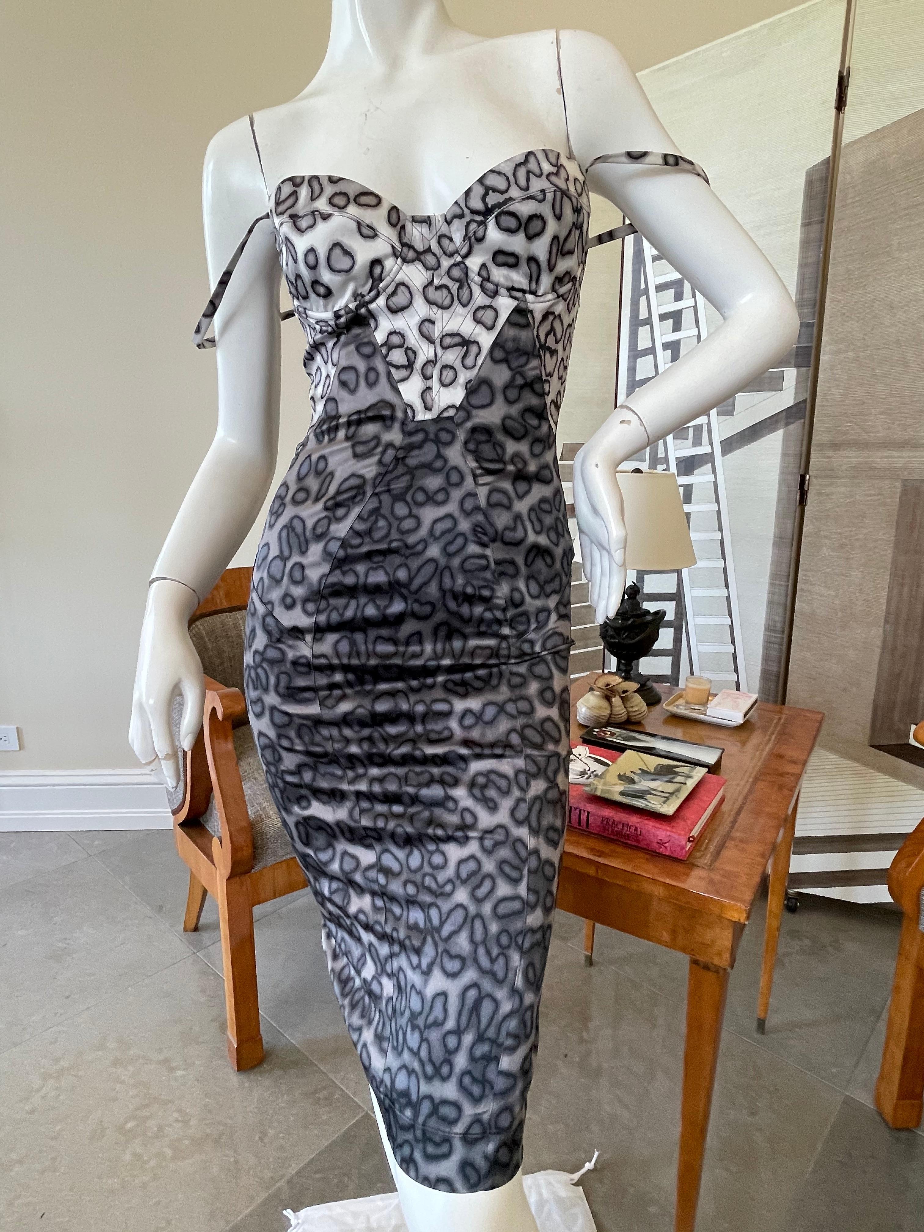 roberto cavalli corset dress