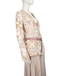 Roberto Cavalli Just Cavalli Snakeskin Printed Blazer Size L